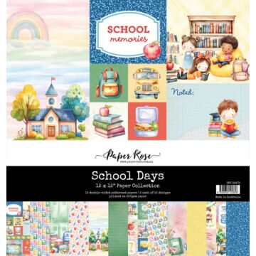 Paper Rose Studio School Days 12x12 Paper Collection