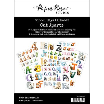Paper Rose Studio School Days Alphabet Cut Aparts