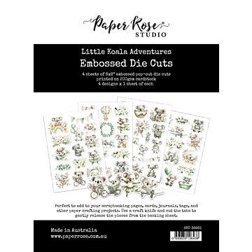 Paper Rose Studio Little Koala Adventures Embossed Die Cuts