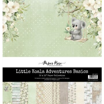 Paper Rose Studio Little Koala Adventures Basics 12x12 Paper Collection