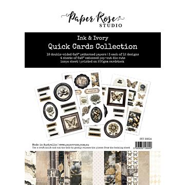 Paper Rose Studio Ink & Ivory Quick Cards Collection