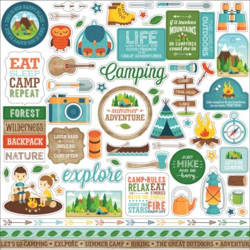Echo Park SUMMER ADVENTURE ELEMENT STICKER