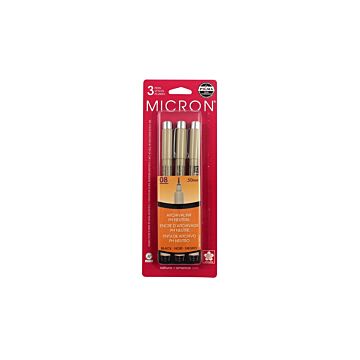 Sakura Pigma Micron Pen Set 08 Black 3pk