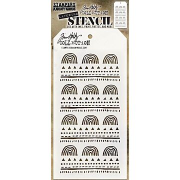 Stampers Anonymous Tim Holtz Layering Stencil, Nature
