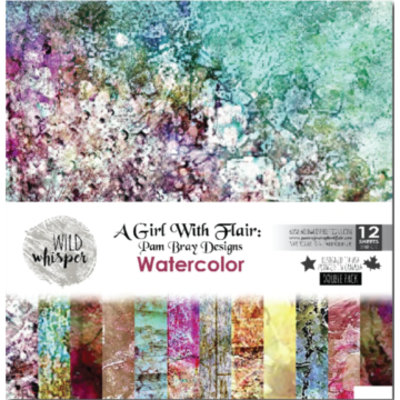 Wild Whisper - Pam Bray - Watercolour (Double) 12x12 Paper Pack *Discontinued*