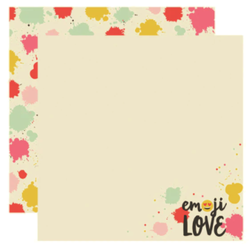 Simple Stories - Double sided paper - Emoji Love - HAHA