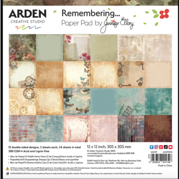 Arden Creative Studio Remembering... 12in x 12in Paper Pad