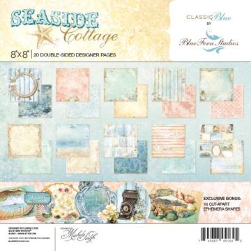 Blue Fern Studio - Classic Blue - Seaside Cottage - 8x8 Paper Pack