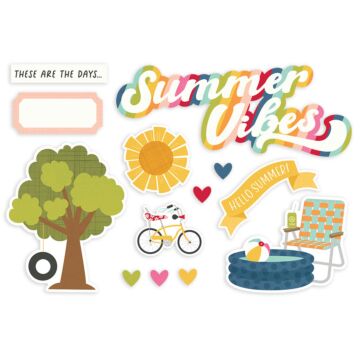 Simple Stories Simple Pages Page Pieces, Summer Lovin'