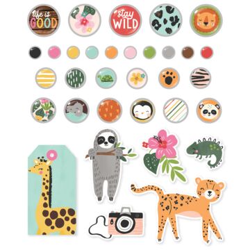 Simple Stories - Decorative Brads, Into the Wild