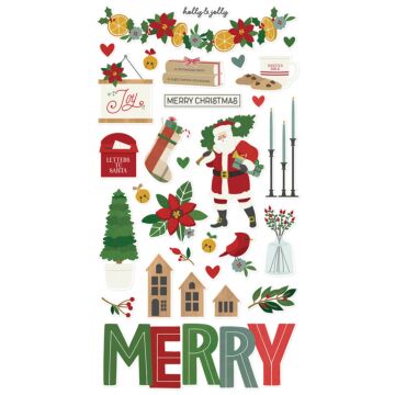 Simple Stories - 6X12 Chipboard, Hearth & Holiday