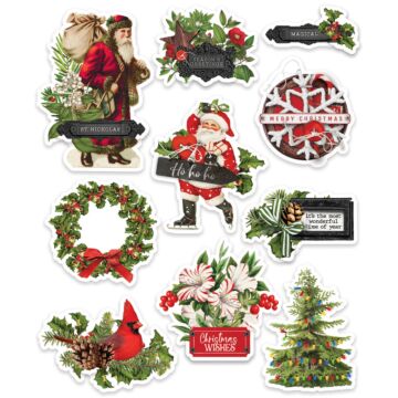 Simple Stories - Layered Stickers, Simple Vintage Christmas Lodge