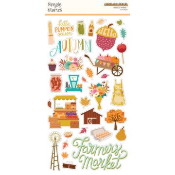 Simple Stories 6X12 Chipboard, Harvest Market