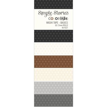 Simple Stories Color Vibe Washi Tape, Basics