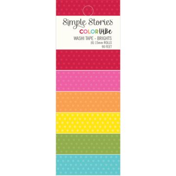 Simple Stories Color Vibe Washi Tape, Brights