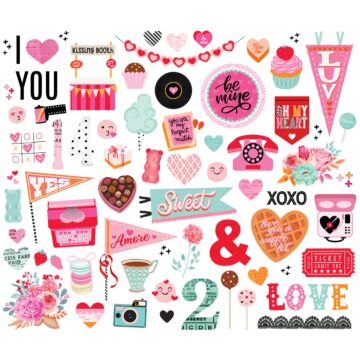 Simple Stories Bits & Pieces, Heart Eyes