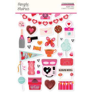 Simple Stories Sticker Book, Heart Eyes