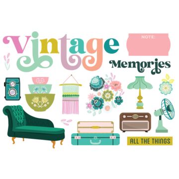 Simple Stories Simple Pages Page Pieces, Flea Market