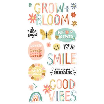 Simple Stories Foam Stickers, Boho Sunshine