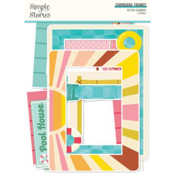 Simple Stories Chipboard Frames, Retro Summer