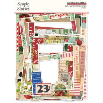 Simple Stories Chipboard Frames, Simple Vintage Berry Fields
