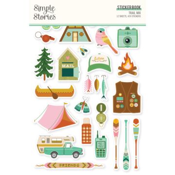 Simple Stories Sticker Book, Trail Mix