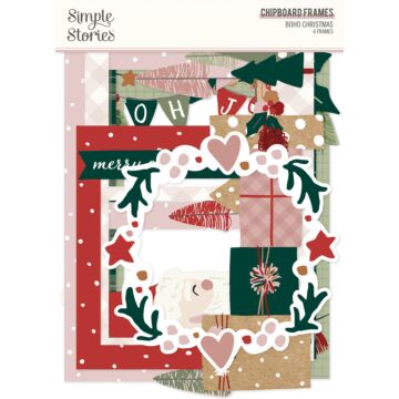 Simple Stories Chipboard Frames, Boho Christmas