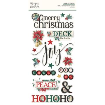 Simple Stories Foam Stickers, Simple Vintage 'Tis The Season