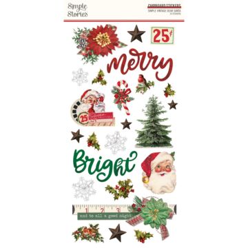 Simple Stories 6X12 Chipboard, Simple Vintage Dear Santa