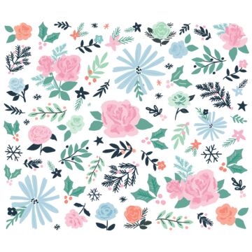 Simple Stories Floral Bits & Pieces, Winter Wonder