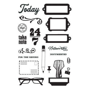 Simple Stories Clear Stamp, Noteworthy