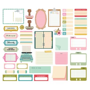 Simple Stories Journal Bits & Pieces, Noteworthy