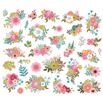 Simple Stories Floral Bits & Pieces, Noteworthy