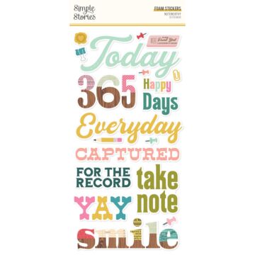 Simple Stories Foam Stickers, Noteworthy