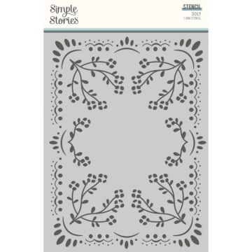 Simple Stories Stencil, Remember - Doily