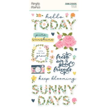 Simple Stories Foam Stickers, Fresh Air