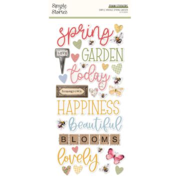 Simple Stories Foam Stickers, Simple Vintage Spring Garden