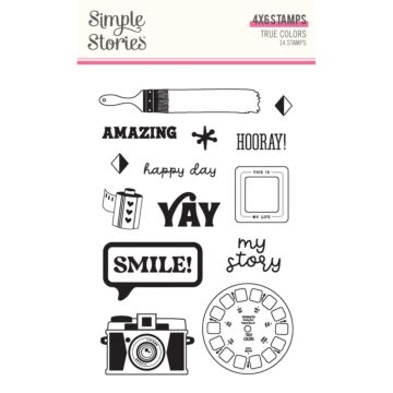 Simple Stories Clear Stamp, True Colors