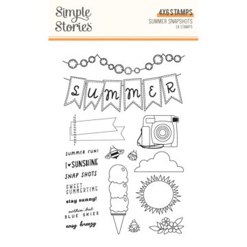 Simple Stories Clear Stamp, Summer Snapshots