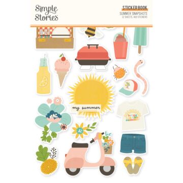 Simple Stories Sticker Book, Summer Snapshots
