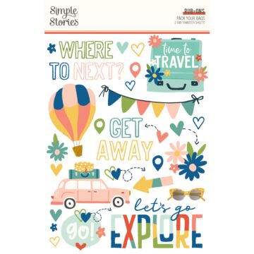 Simple Stories Rub-ons, Pack Your Bags