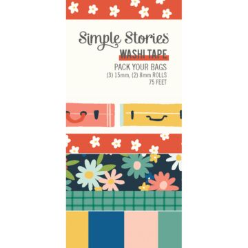 Simple Stories Washi Tape, Pack Your Bags