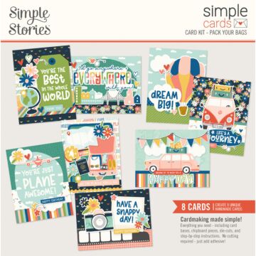 Simple Stories Simple Cards Card Kit, Pack Your Bags