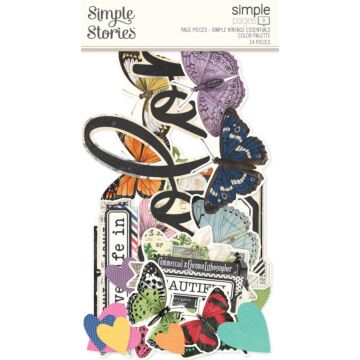 Simple Stories Simple Pages Page Pieces, Simple Vintage Essentials Color Palette