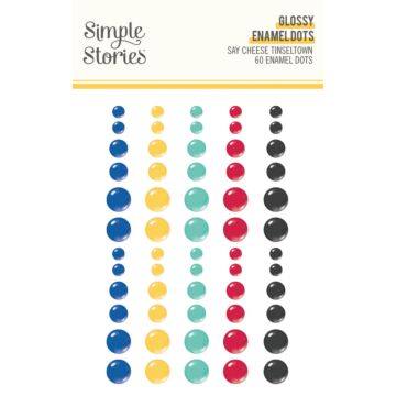 Simple Stories Glossy Enamel Dots, Say Cheese Tinseltown