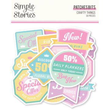 Simple Stories Patches Bits & Pieces, Crafty Things