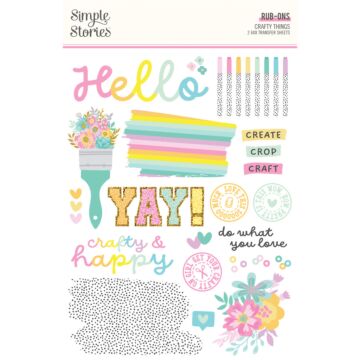 Simple Stories Rub-ons, Crafty Things