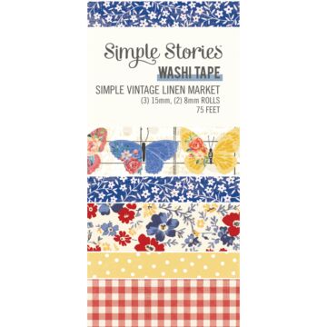 Simple Stories Washi Tape, Simple Vintage Linen Market