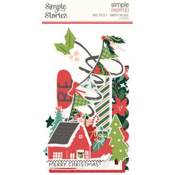 Simple Stories Simple Pages Page Pieces, Santa's Village