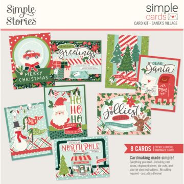 Simple Stories Simple Cards Card Kit, Santa's Village